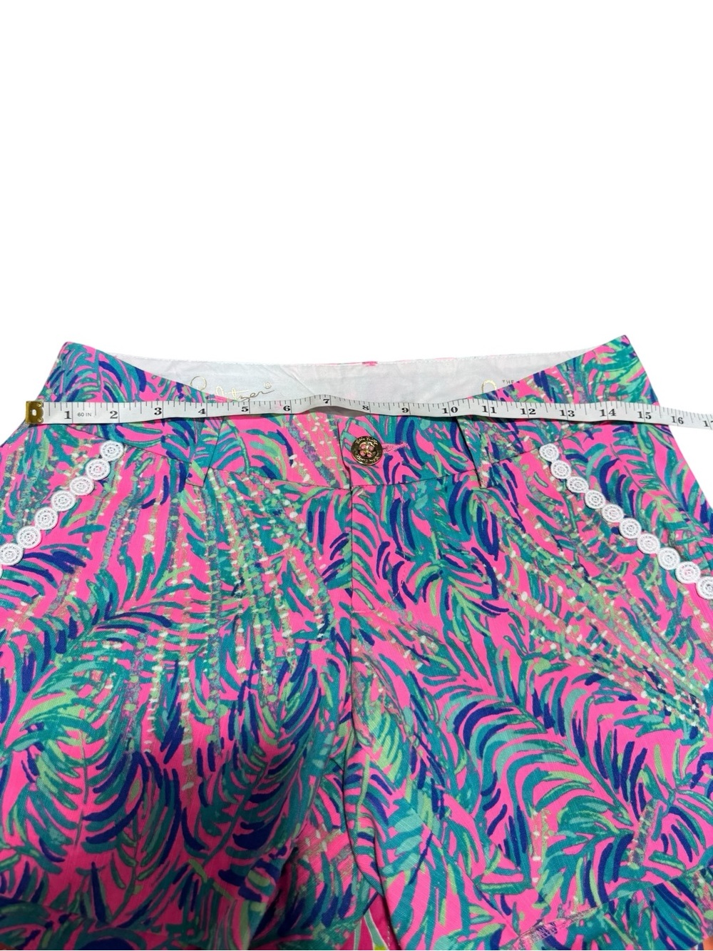Lilly Pulitzer Shorts Lot 2 Womens Size 0 Pink Floral Tropical Print Preppy - Picture 9 of 16